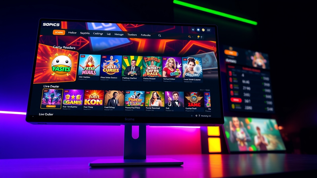 Lobby cazino Ultrabet cu sloturi, live casino și pariuri sportive