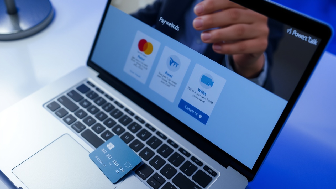 Card bancar și laptop cu pagina metodelor de plată la Ultrabet