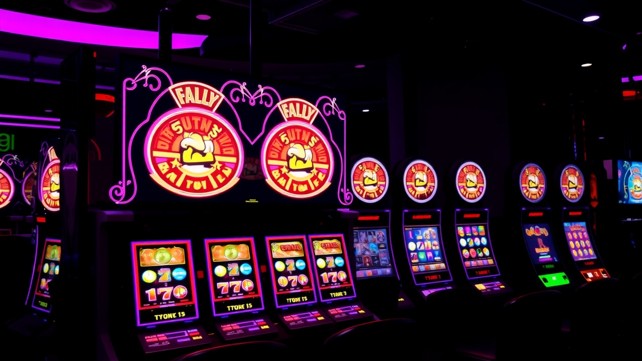 Ecran monitor cu sloturi colorate și grid de jocuri în lobby-ul Ultrabet Casino